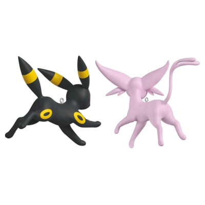 Pokémon Espeon and Umbreon Ornaments, Set of 2
