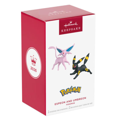Pokémon Espeon and Umbreon Ornaments, Set of 2