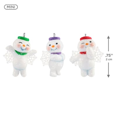 Mini Sweet Lil' Snow Angels Ornaments, Set of 3