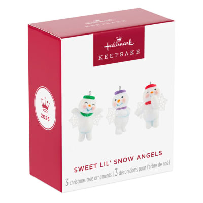 Mini Sweet Lil' Snow Angels Ornaments, Set of 3