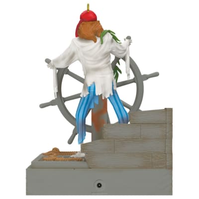 Disney Pirates of the Caribbean Collection Helmsman Skeleton Ornament With Light and Sound