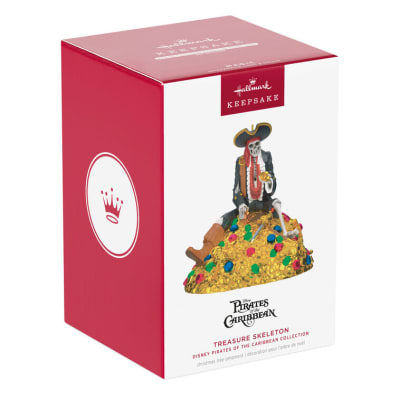 Disney Pirates of the Caribbean Collection Treasure Skeleton Ornament With Light and Sound