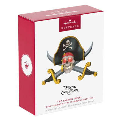 Disney Pirates of the Caribbean Collection The Talking Skull Ornament With Light and Sound