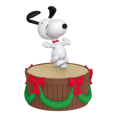Mini The Peanuts® Gang Dancing Snoopy ShowToppers Musical Tree Topper With Light, 4