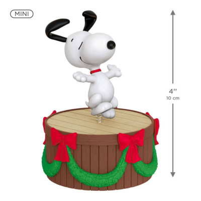 Mini The Peanuts® Gang Dancing Snoopy ShowToppers Musical Tree Topper With Light, 4