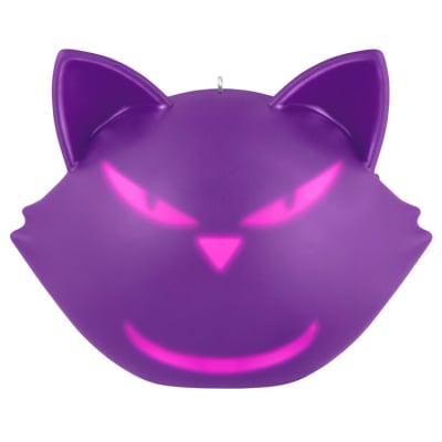 Halloween Cat-itude Ornament With Light and Sound