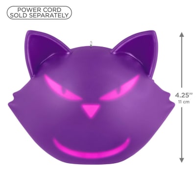 Halloween Cat-itude Ornament With Light and Sound
