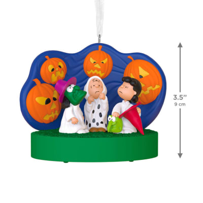The Peanuts® Gang 60th Anniversary Spooked Trick-or-Treaters Ornament With Light and Sound