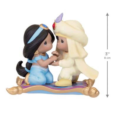 Disney Precious Moments Aladdin and Jasmine Porcelain Ornament
