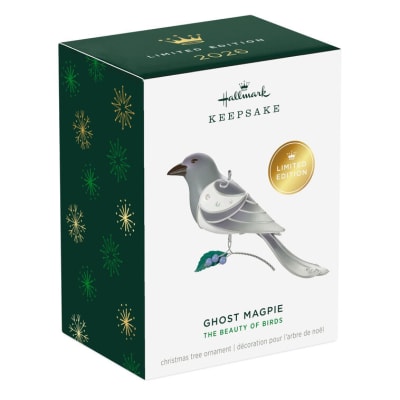 The Beauty of Birds Ghost Magpie Ornament