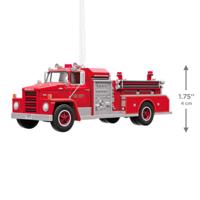 Fire Brigade 1973 Dodge C800 Fire Engine 2026 Ornament With Light