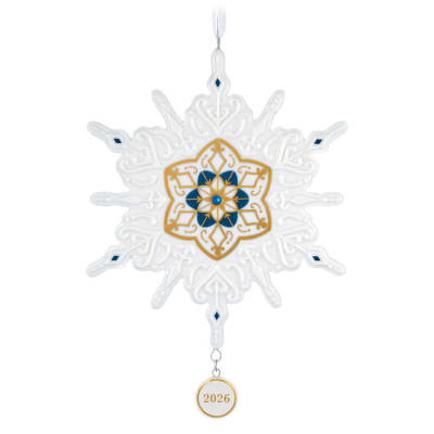 Snowflake 2026 Porcelain Ornament