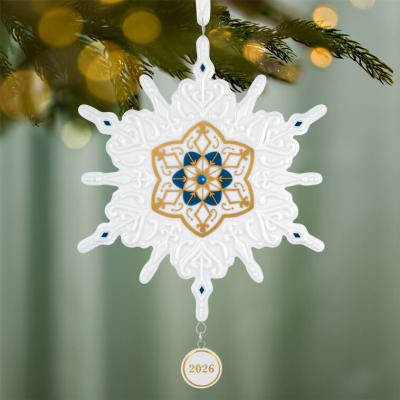 Snowflake 2026 Porcelain Ornament