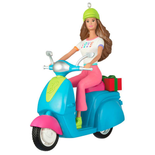 Barbie™ Fashionistas Doll and Scooter Ornament