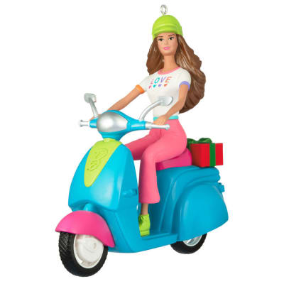 Barbie™ Fashionistas Doll and Scooter Ornament