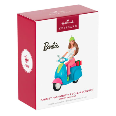Barbie™ Fashionistas Doll and Scooter Ornament
