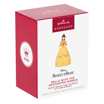 Disney Beauty and the Beast 35th Anniversary Belle With the Enchanted Mirror Ornament