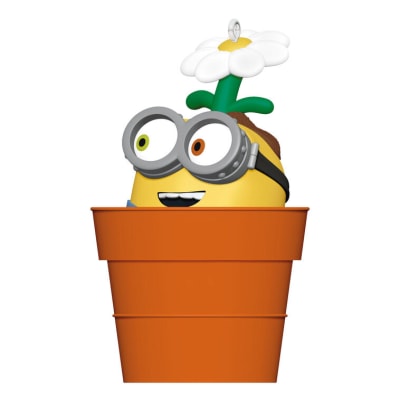 Mini Minions Bob's Flower Power Ornament, 1.25