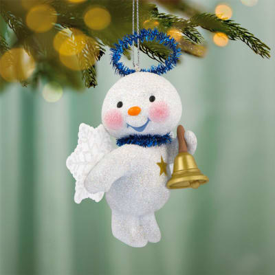 Cute Snow Angel With Bell Ornament