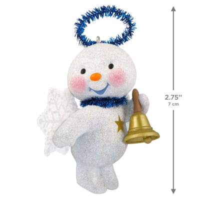 Cute Snow Angel With Bell Ornament