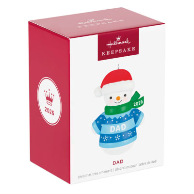 Dad Snowman 2026 Ornament