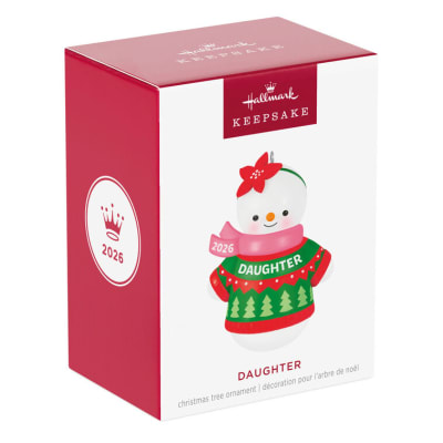 Daughter Snowman 2026 Ornament
