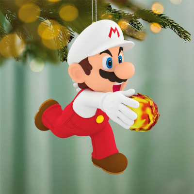 Nintendo Powered Up With Mario Fire Mario Ornament