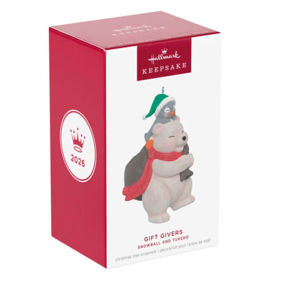 Snowball and Tuxedo Gift Givers Ornament