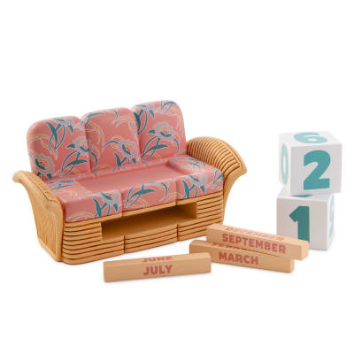 The Golden Girls Floral Rattan Couch Perpetual Calendar