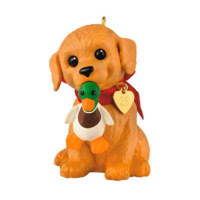 Puppy Love Golden Retriever 2026 Ornament