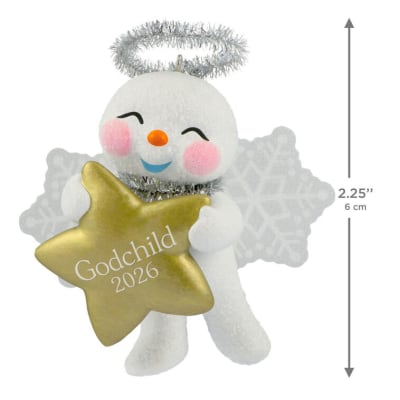Godchild Snow Angel 2026 Ornament