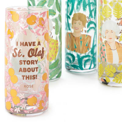 The Golden Girls Cameos and Quotes Drinking Glasses, Set of 4