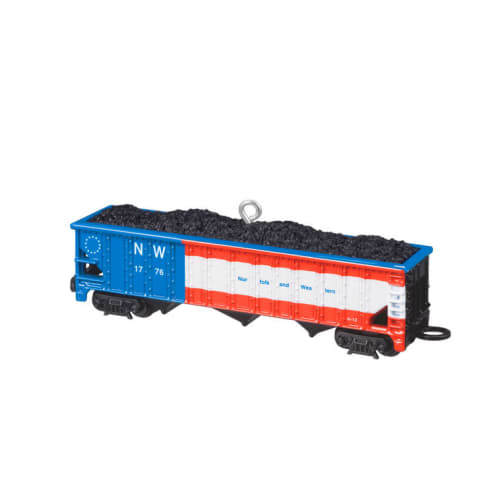 Lionel® Norfolk & Western Coal Hopper Metal Ornament