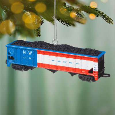 Lionel® Norfolk & Western Coal Hopper Metal Ornament
