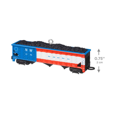 Lionel® Norfolk & Western Coal Hopper Metal Ornament