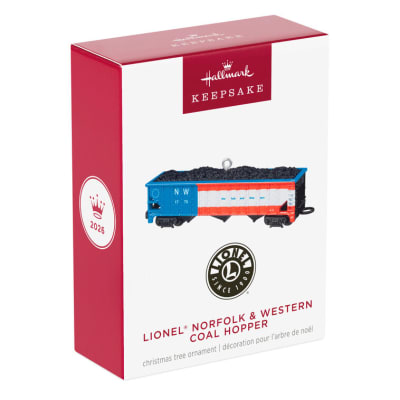 Lionel® Norfolk & Western Coal Hopper Metal Ornament