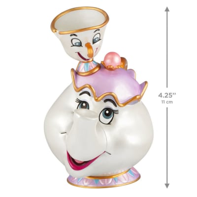 Disney Beauty and the Beast 35th Anniversary Mrs. Potts and Chip Ornament