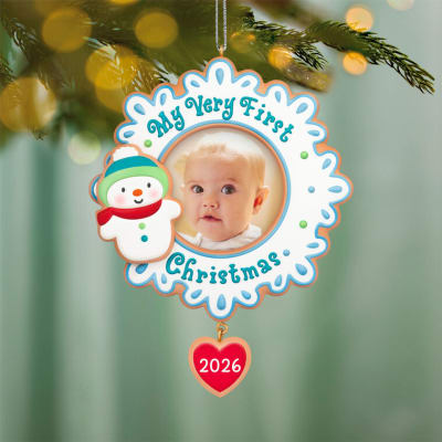 My Very First Christmas 2026 Photo Frame Ornament