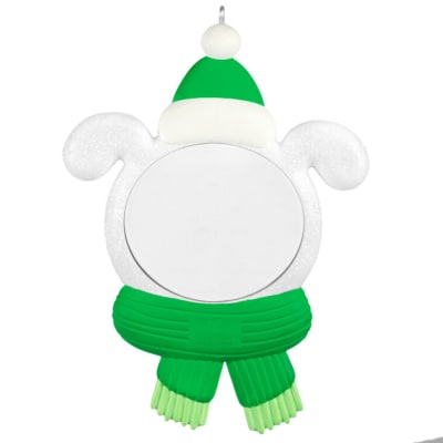 Snow Dog 2026 Photo Frame Ornament