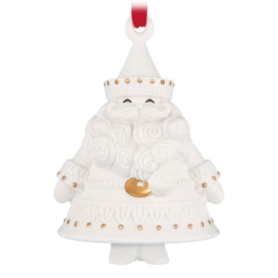 Stunning Santas Porcelain Ornament