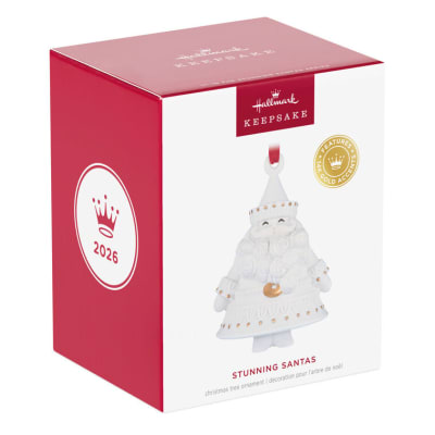 Stunning Santas Porcelain Ornament