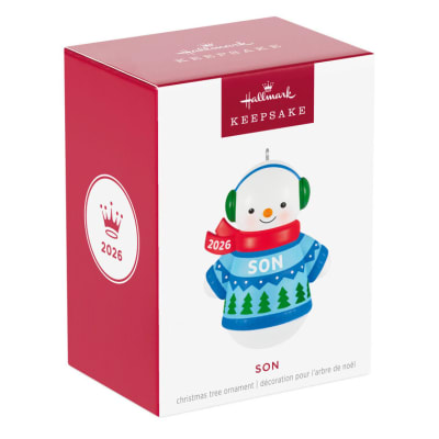 Son Snowman 2026 Ornament