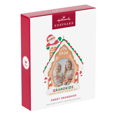 Sweet Grandkids 2026 Photo Frame Ornament