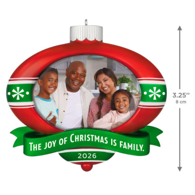 The Joy of Christmas 2026 Photo Frame Ornament