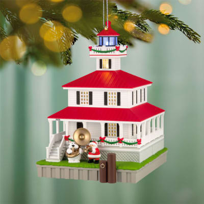 Holiday Lighthouse 2026 Ornament With Light