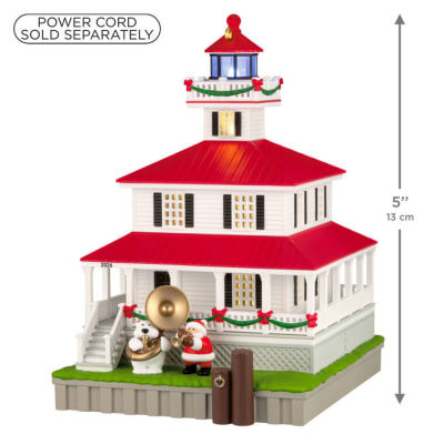 Holiday Lighthouse 2026 Ornament With Light
