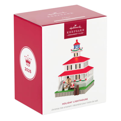 Holiday Lighthouse 2026 Ornament With Light