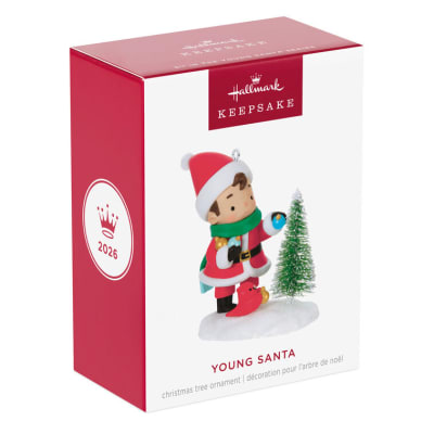 Young Santa Ornament