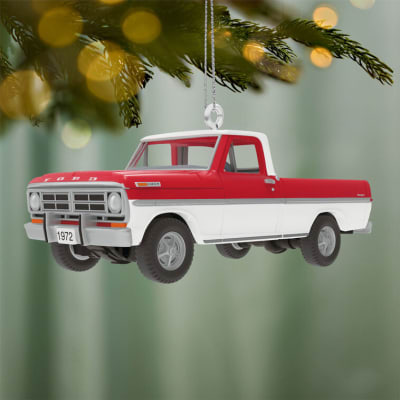Mini Lil' American Trucks 1972 Ford F-100 2026 Metal Ornament, 0.75