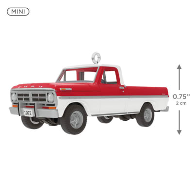 Mini Lil' American Trucks 1972 Ford F-100 2026 Metal Ornament, 0.75